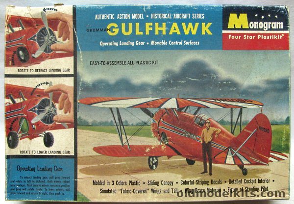 Monogram 1/32 Grumman Gulfhawk (F3F), PA58-198 plastic model kit